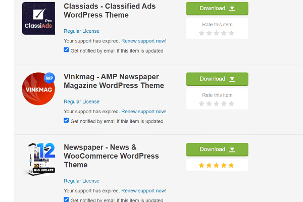Oferta vanzare teme WordPress din ThemeForest